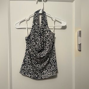 Nicole by Nicole Miller animal print halter top